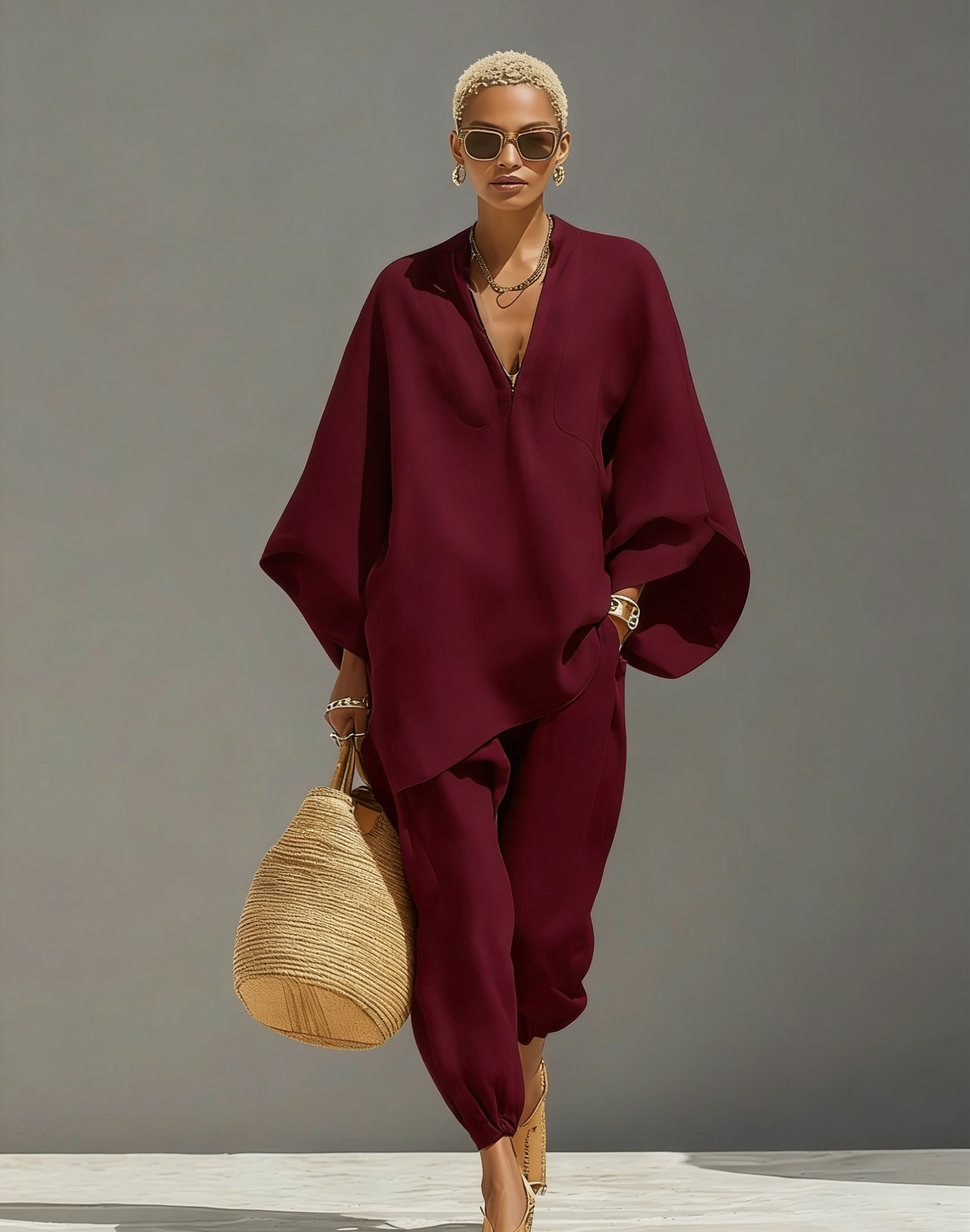 2026 Women's Neutral Linen Set