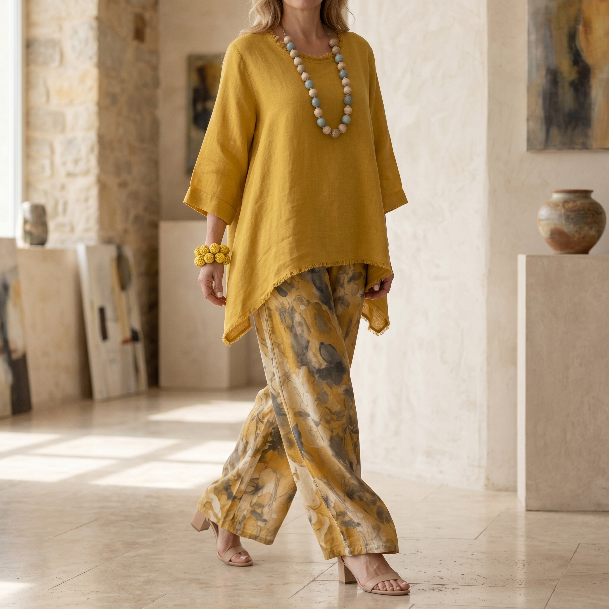 – Linova™ – Artful Linen Two-Piece for Easy Days