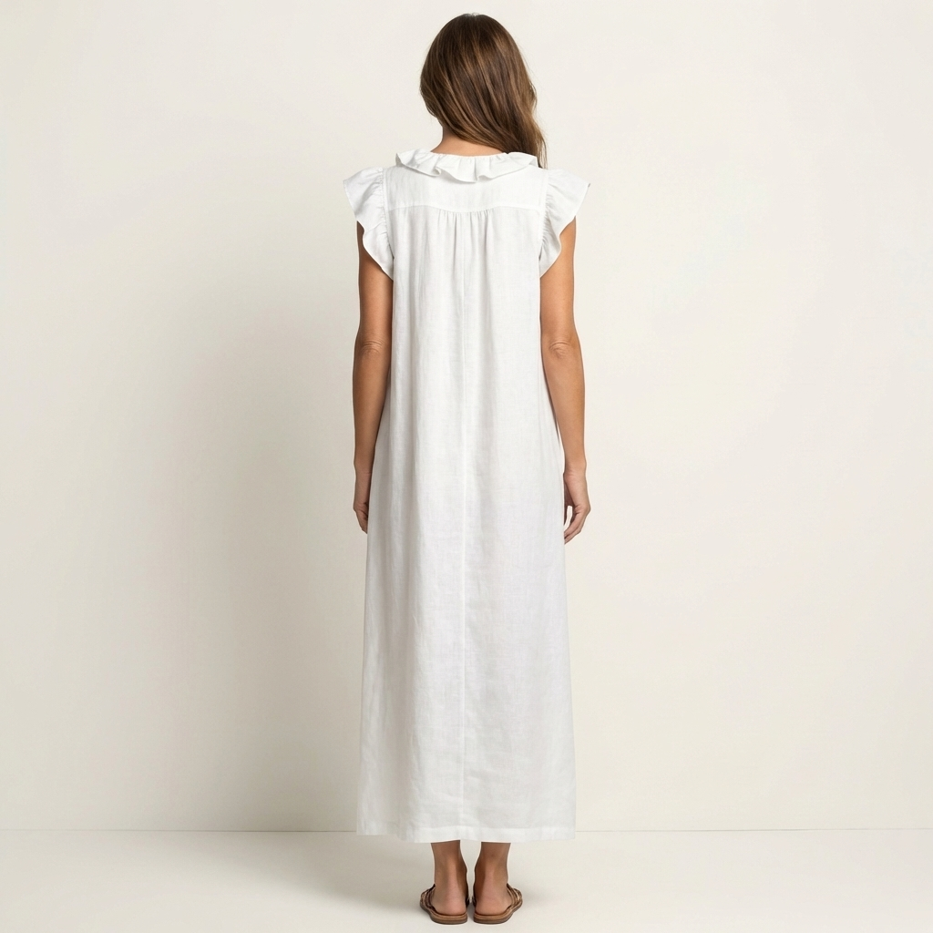 Josette Maxi Dress - Fluid Elegance with Ruffles