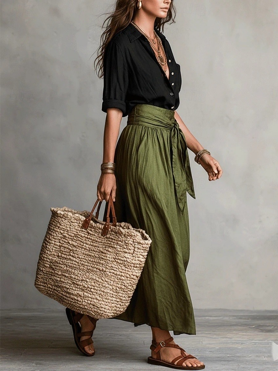 Women's Fashion Casual Skirt Set