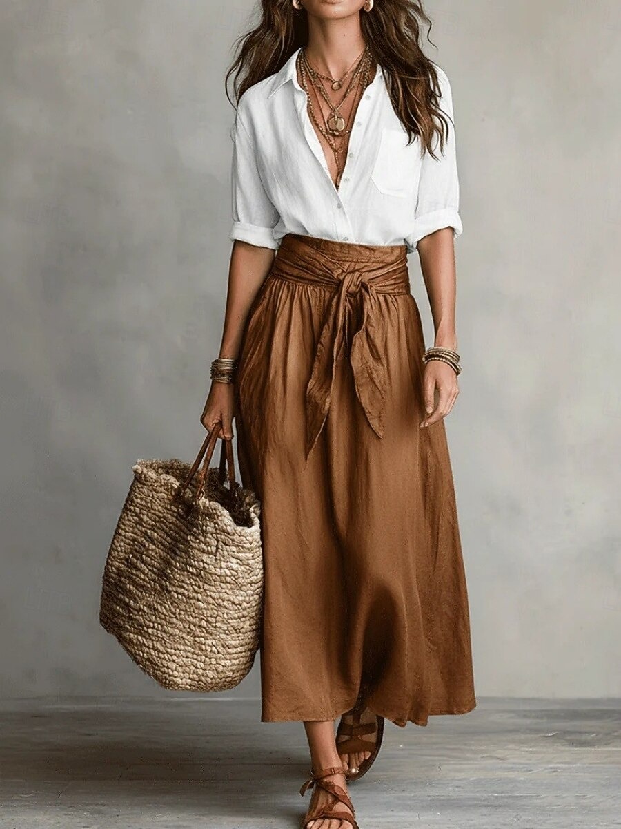 Women's Fashion Casual Skirt Set
