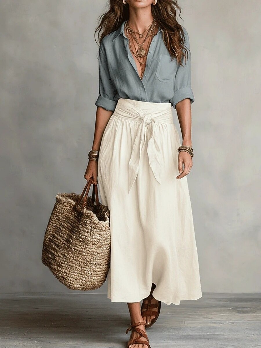 Women's Fashion Casual Skirt Set
