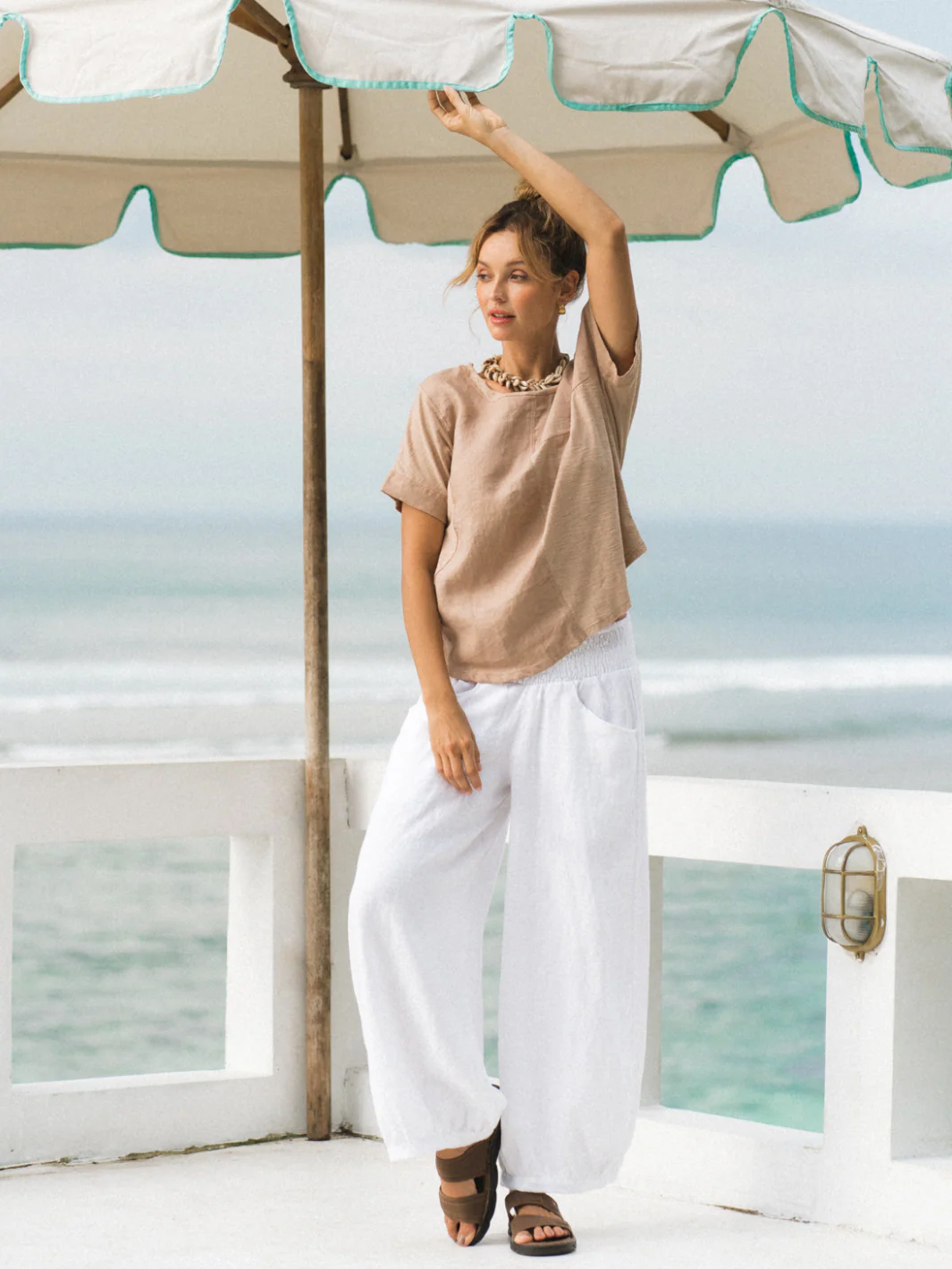 – Linen Pants - Made of 100% linen-breathable and comfortable