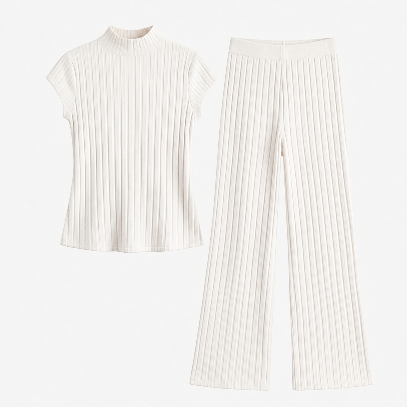 – Selmira™ – Ribbed Knit Two-Piece Set