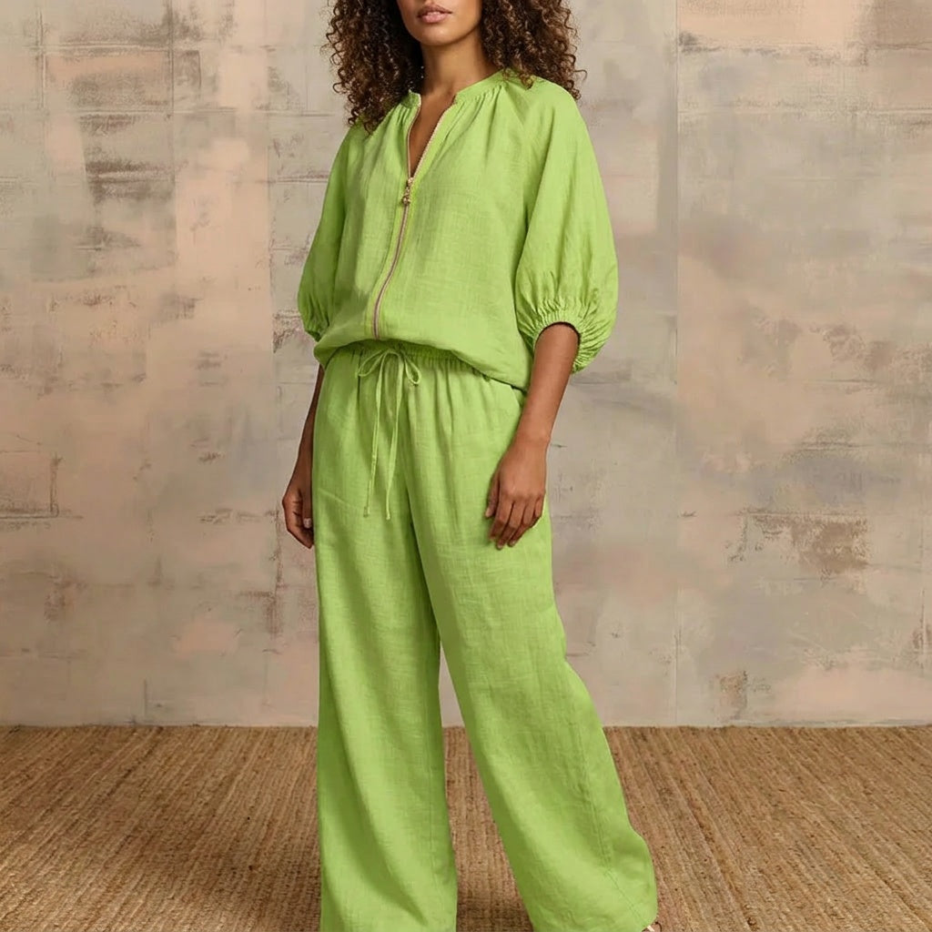 – Veluna™ – 2-Piece Set with Gold Zip