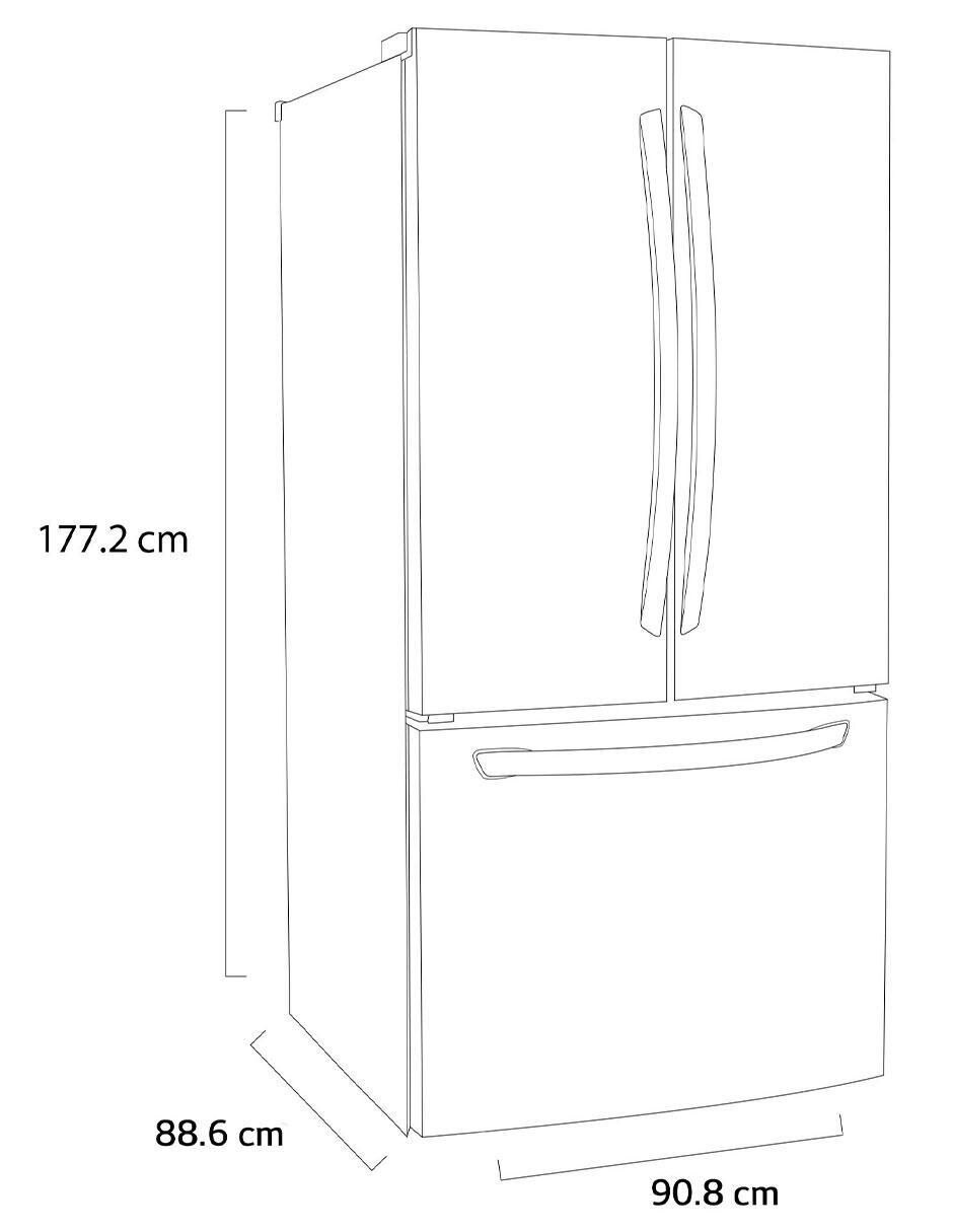 Refrigerador french door 29 pies cúbicos inverter y no frost GM29BP