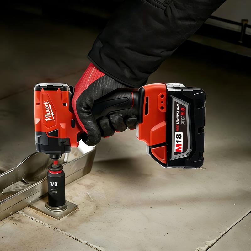 Llave de impacto sin escobillas NiuWork de 1/2" y 350 N de bajo torque, compatible con baterías M18. Perfecta para uso doméstico, herramienta mejorada para quitar tornillos y taladrar.