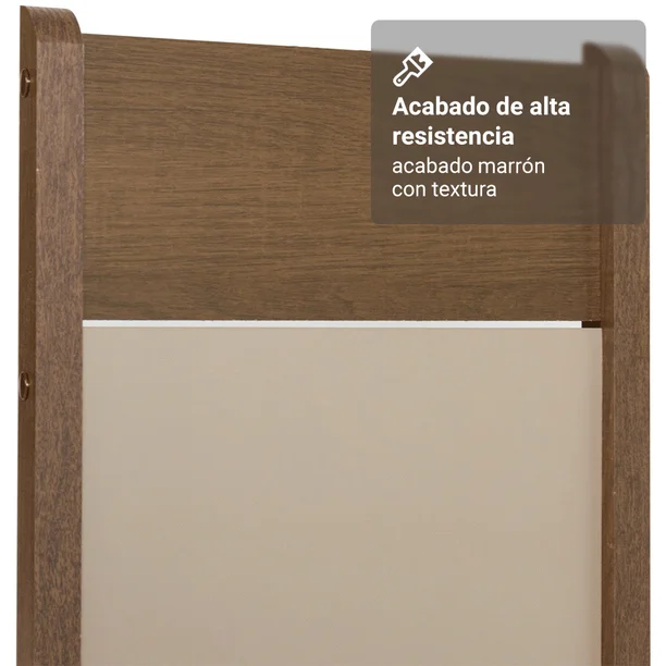 Juego de Comedor Madesa Jaíne Mesa Tablero de Madera con 6 Sillas Marrón/Crema Madesa con 6 Sillas