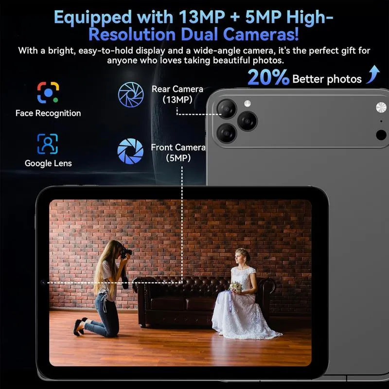 Tableta Android Family de 10.1" con 256 GB de almacenamiento, paquete completo con teclado, ratón, lápiz óptico y funda para niños y uso doméstico outdoorfun