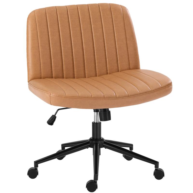 【Star Furniture】Silla cruzada ajustable en altura con o sin ruedas - Sillas de oficina giratorias anchas para escritorio o lectura en casa