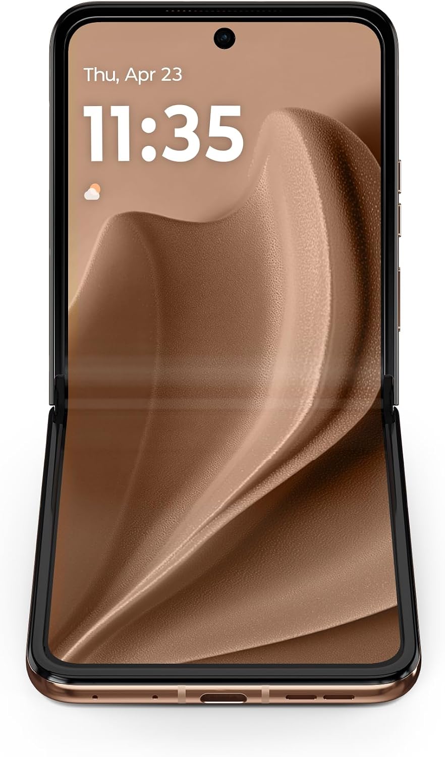 RAZR+ 2025 | Desbloqueado | Hecho para US 12/256GB | Cámara de 50MP | Pantone Mocha Mousse (Reacondicionado)