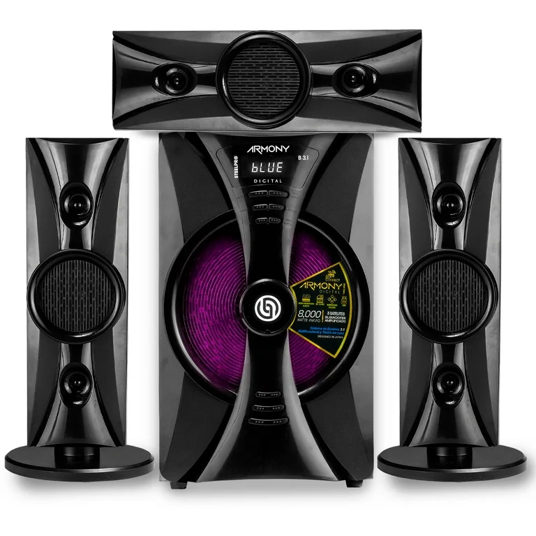 Steelpro Minicomponente Home Theater 8,000 W - Armony