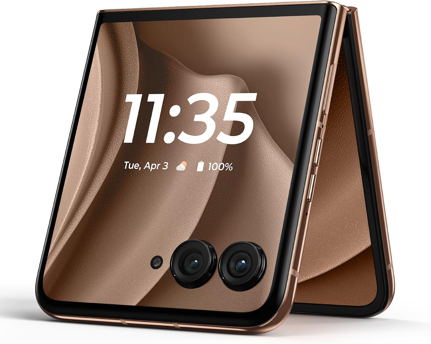RAZR+ 2025 | Desbloqueado | Hecho para US 12/256GB | Cámara de 50MP | Pantone Mocha Mousse (Reacondicionado)