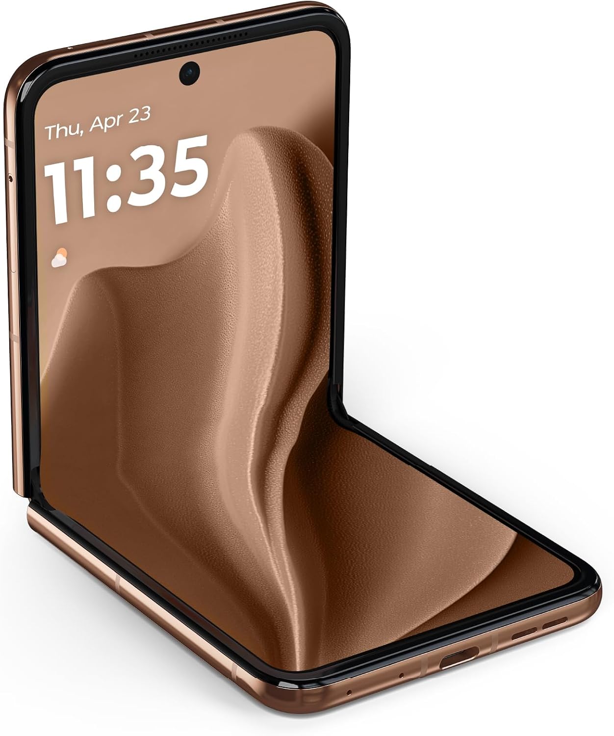 RAZR+ 2025 | Desbloqueado | Hecho para US 12/256GB | Cámara de 50MP | Pantone Mocha Mousse (Reacondicionado)