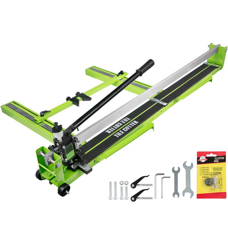 Cortadora de azulejos manual VEVOR, máquina de corte de acero resistente de 32 a 48 pulgadas con guía láser, cortador de repuesto adicional y mango ergonómico, herramienta de mano cómoda para cortar con precisión azulejos de porcelana, pisos de cerámica (