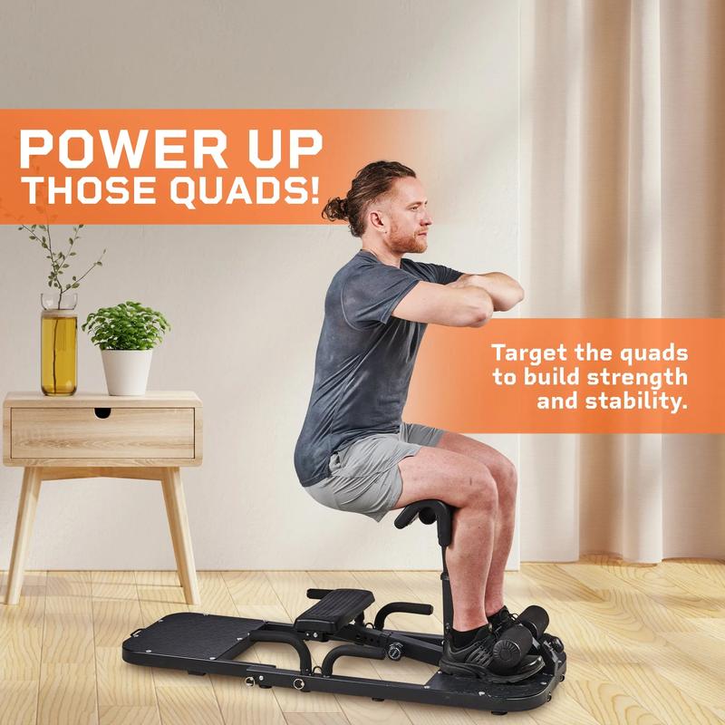 Máquina de elevación de cadera LifePro GluteBlast - Estación de gimnasio plegable para el hogar para tonificar glúteos y brindar soporte lumbar | Equipo de entrenamiento ajustable con GARANTÍA DE POR VIDA