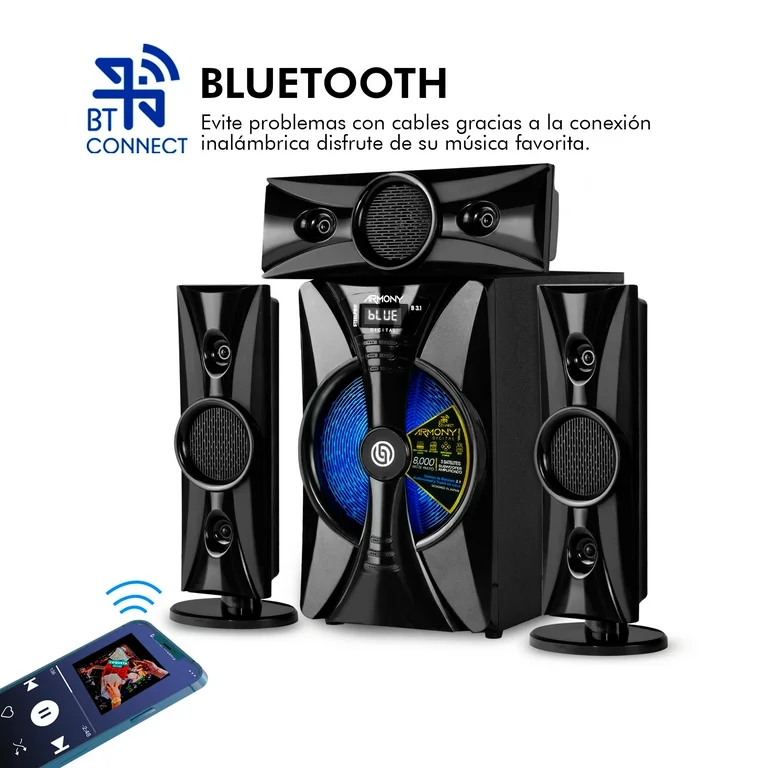 Steelpro Minicomponente Home Theater 8,000 W - Armony