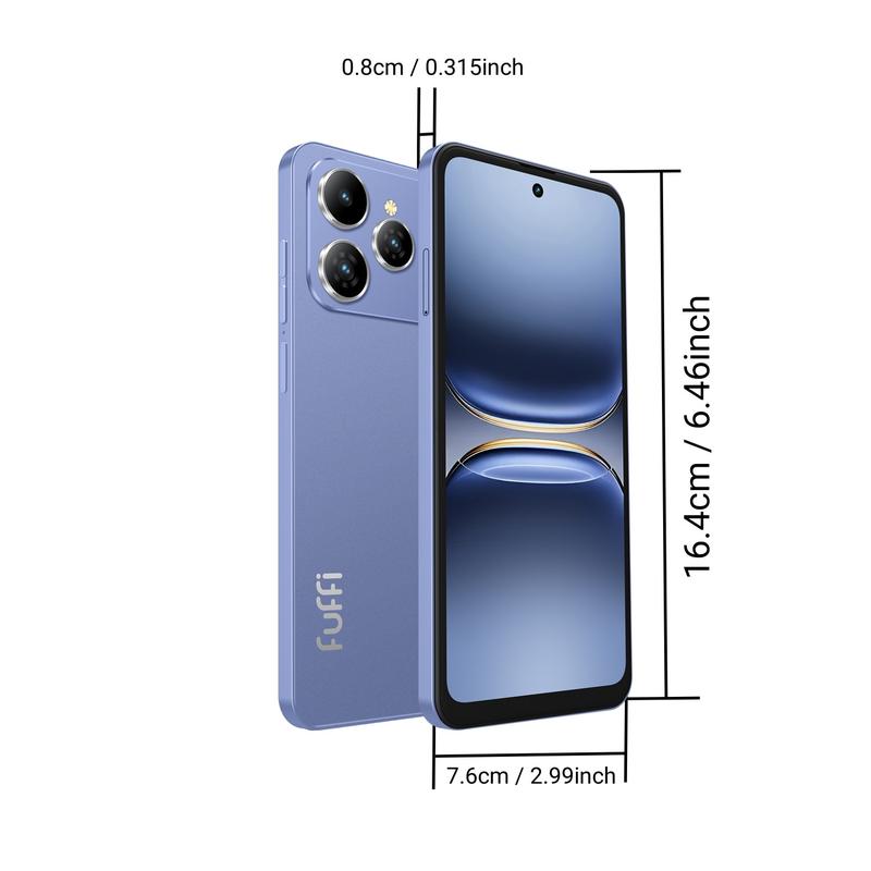 Smartphone FUFFi-M17 PRO, pantalla HD de 6,56 pulgadas, 3 GB de RAM + 32 GB de ROM, batería de 3100 mAh, cámara de 2+2 MP, doble SIM, memoria ampliable, Android 10.0, red 4G, GPS.