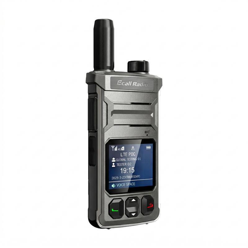 Walkie Talkie Ecallradio T6 PoC - Unidad portátil robusta para red 4G LTE, alcance ilimitado, encriptado, sin cuota mensual, sin licencia, audio nítido y potente, batería de larga duración para logística de gestión de flotas.