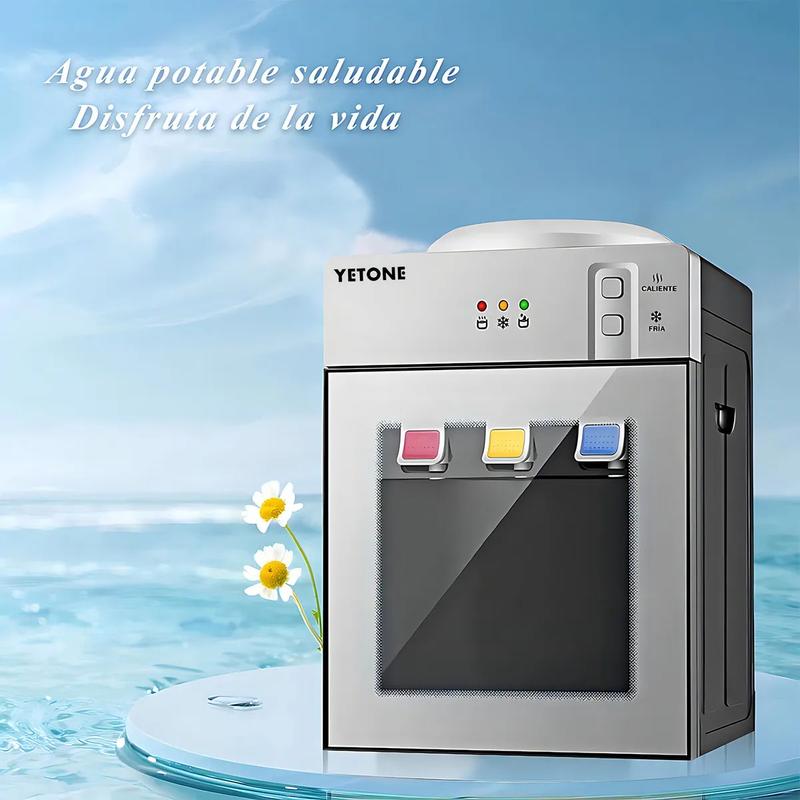 Dispensador de Agua Fría y Caliente de Mesa | 3 Temperaturas | Acero Inoxidable 304 | 110V