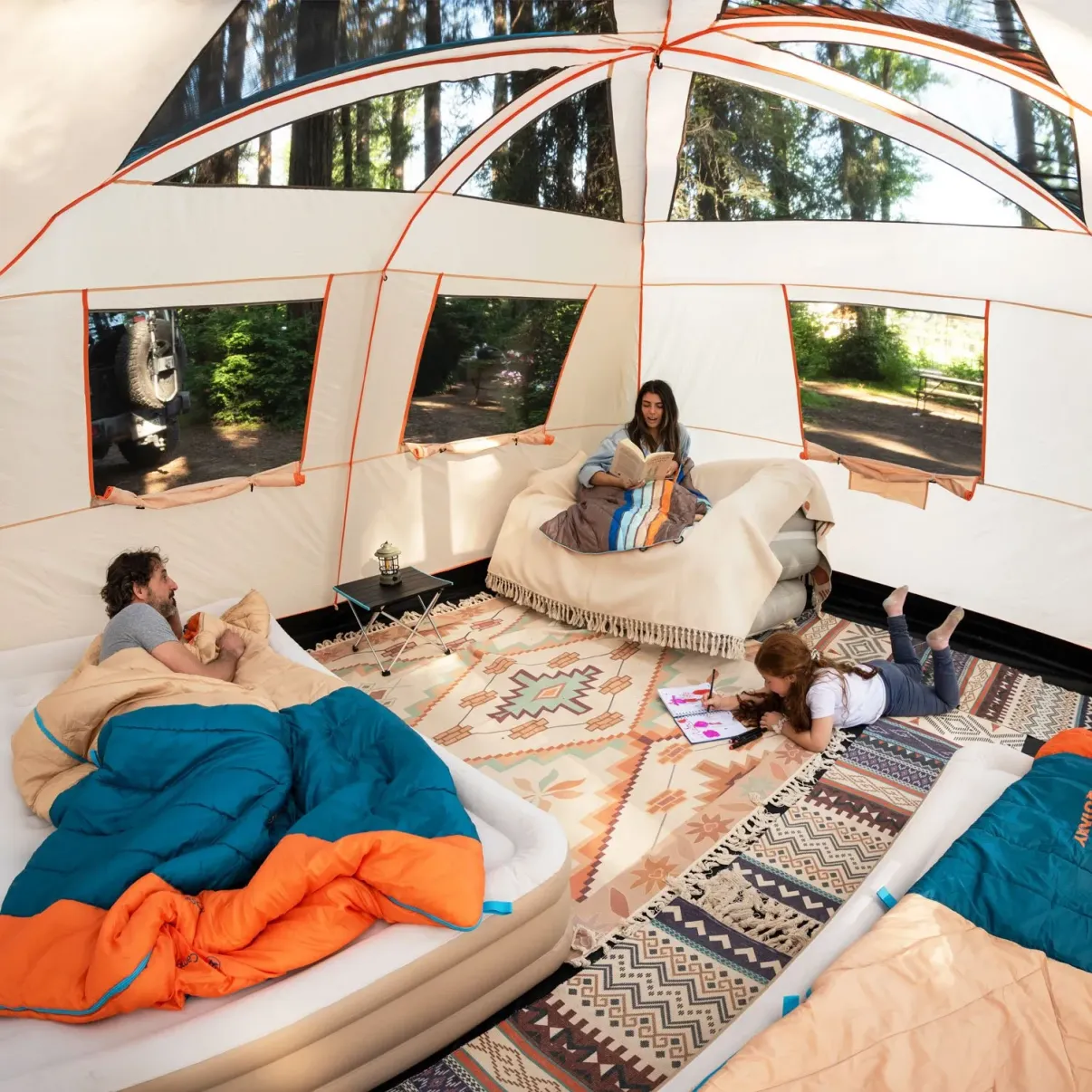 Carpa Quintay 12 Personas Bosscamp 3000 Mm Cubre Techo Largo Toldo Extendido
