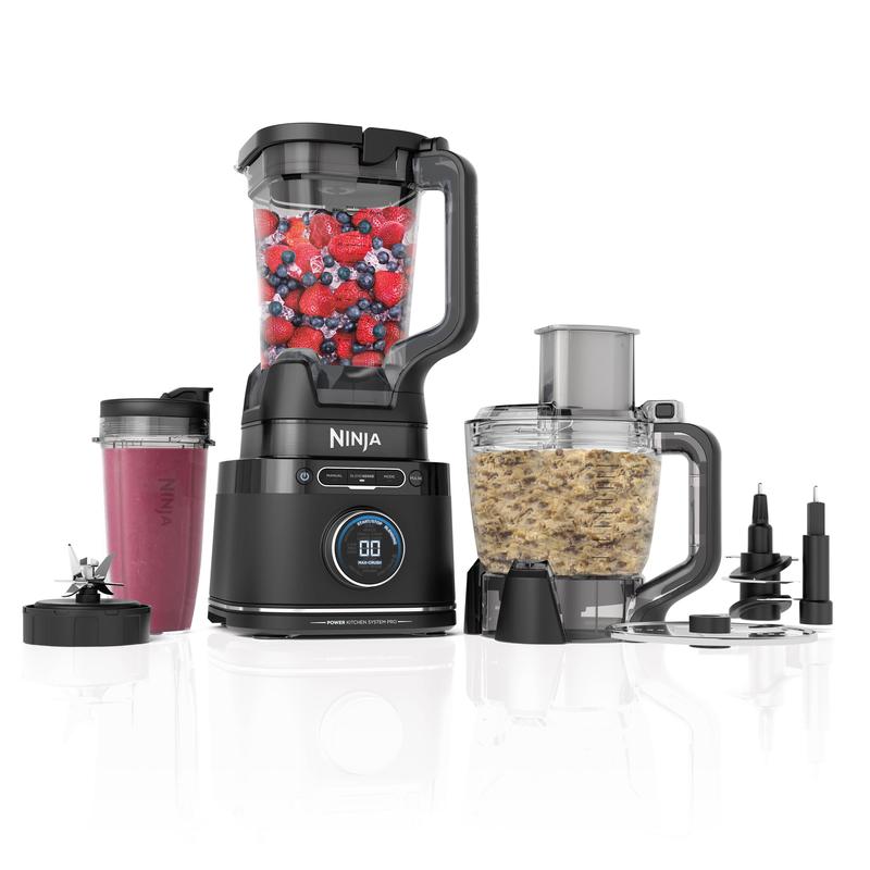 Ninja Detect Kitchen System Power Blender + Procesador de Alimentos Pro con Vaso Portátil de 710 ml y Tecnología BlendSense - TB401