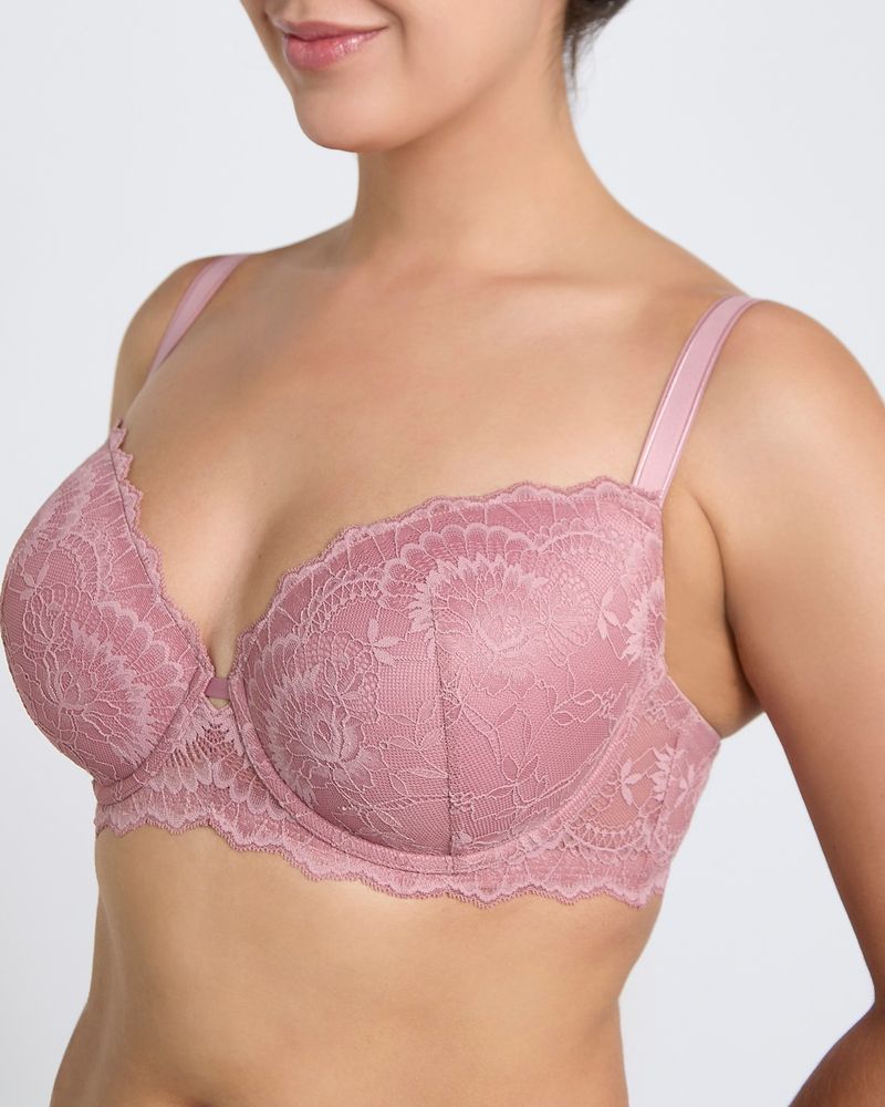 Anna Dusty Pink Padded Balcony Bra