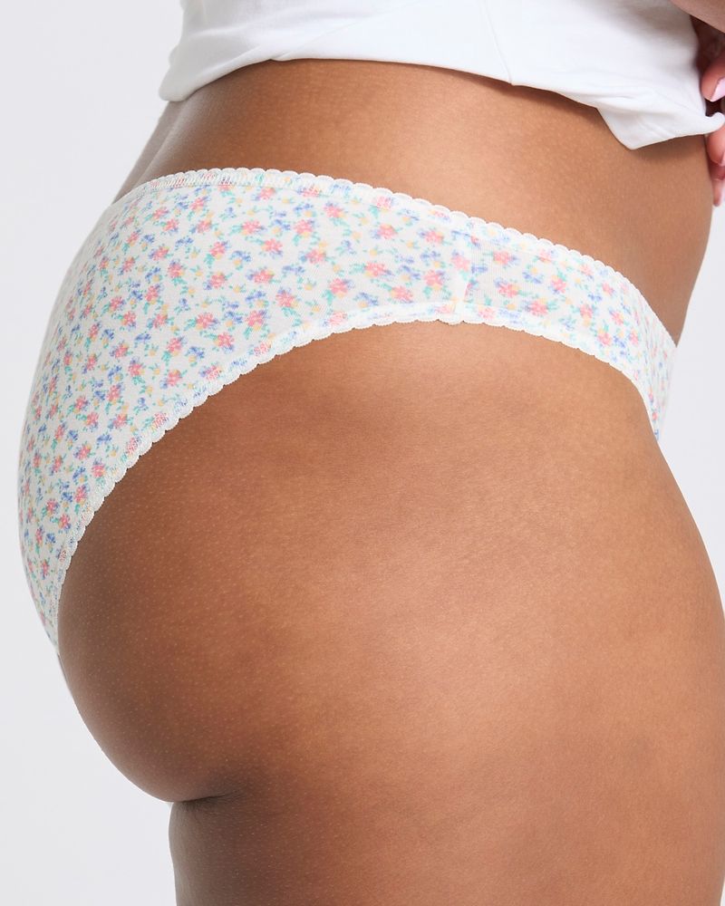 Print Cotton Blend Mini Briefs - Pack Of 5