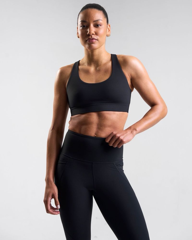 POWERCUT Sculpt Medium Support Sports Bra Black