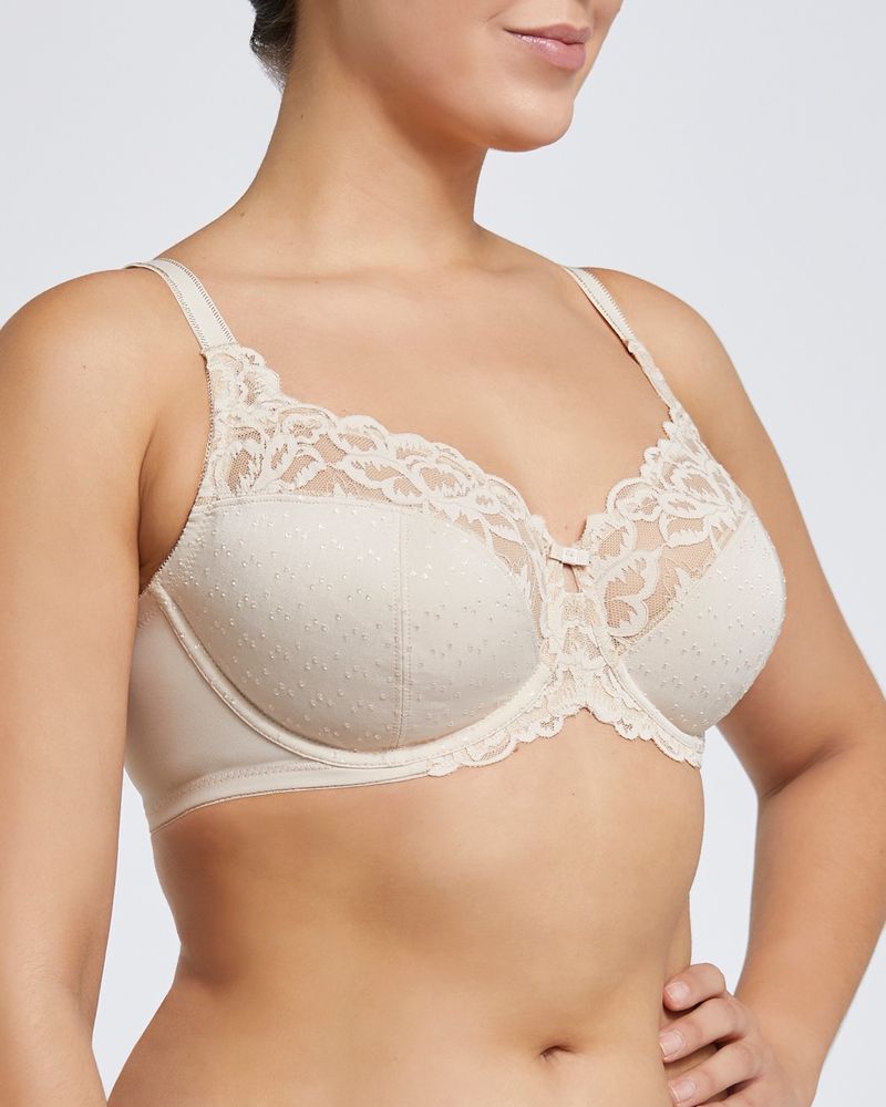 Jacquard Non-Padded Wired Full Cup Bra