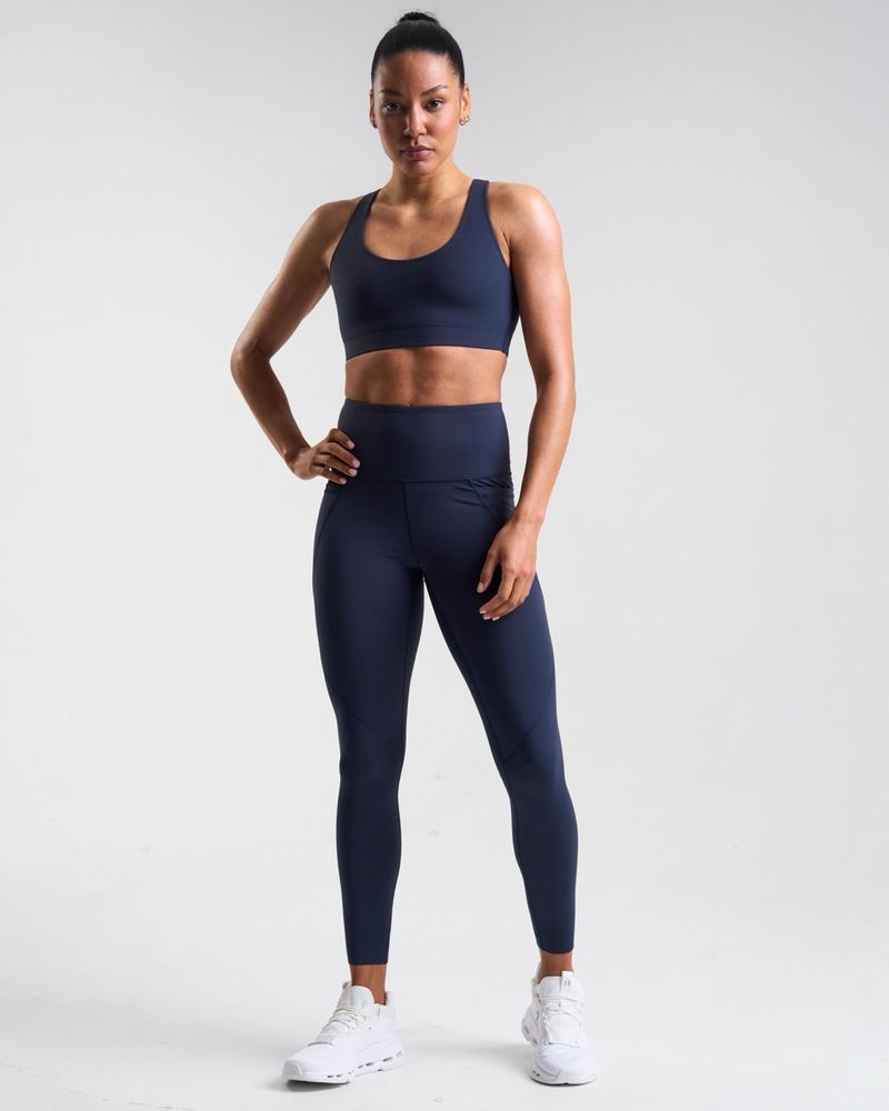 POWERCUT Sculpt Medium Support Sports Bra Outerspace Navy