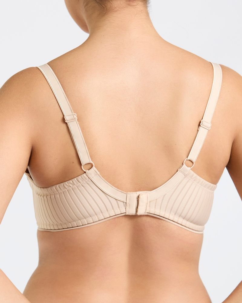 Stripe Non-Padded Bra (D-F)