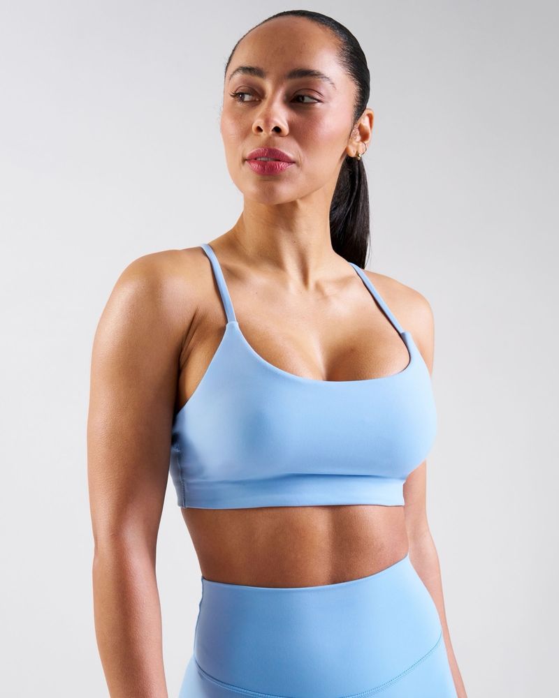 POWERCUT CloudMove Low Impact Sports Bra Sky Blue