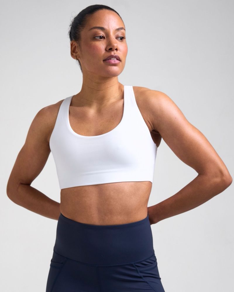 POWERCUT Sculpt Medium Support Sports Bra White