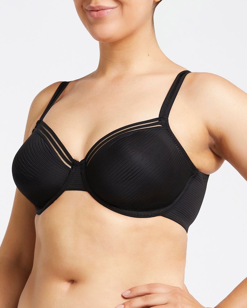 Smoothing Stripe Non-Padded Wired Bra