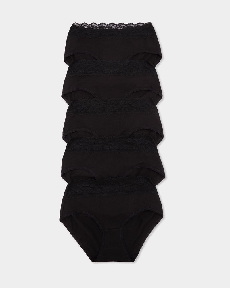 Lace Midi-Brief - Pack Of 5