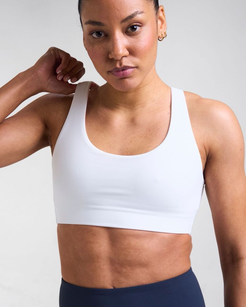 POWERCUT Sculpt Medium Support Sports Bra White