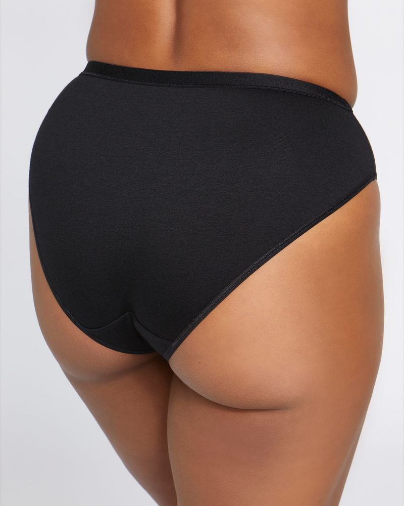 Cotton Rich High Leg Briefs - Pack Of 3