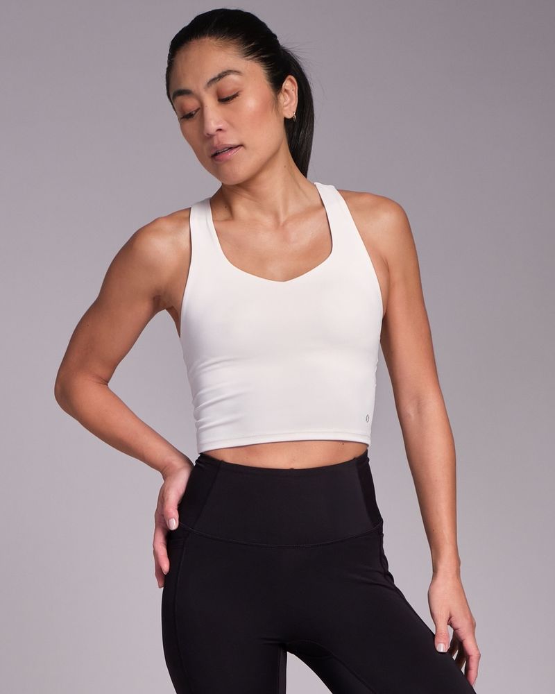 Powercut FreeMove Cropped Vest Top Marshmallow