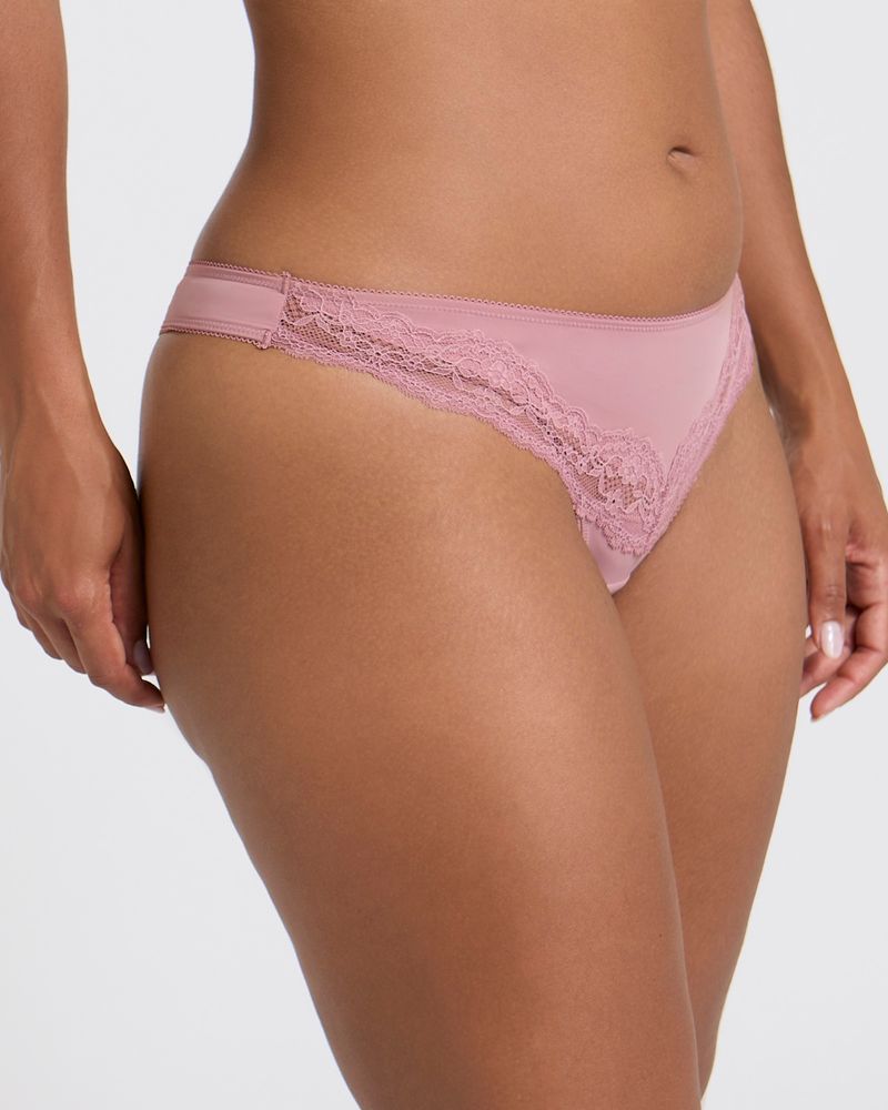 Lace Trim Thong