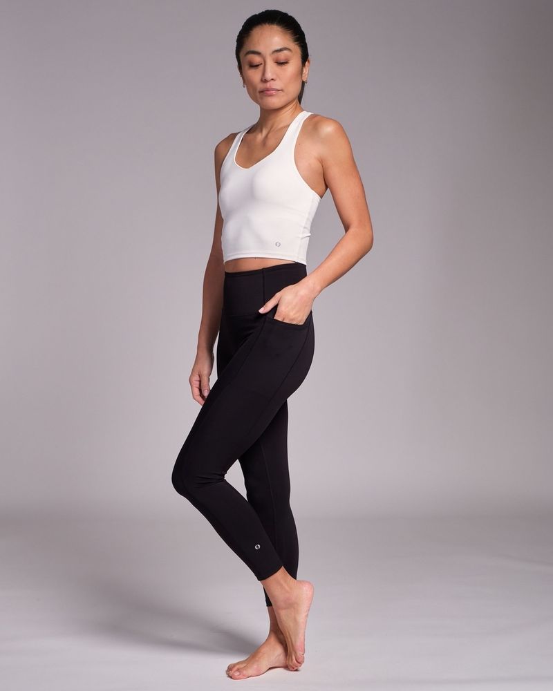 Powercut FreeMove Cropped Vest Top Marshmallow