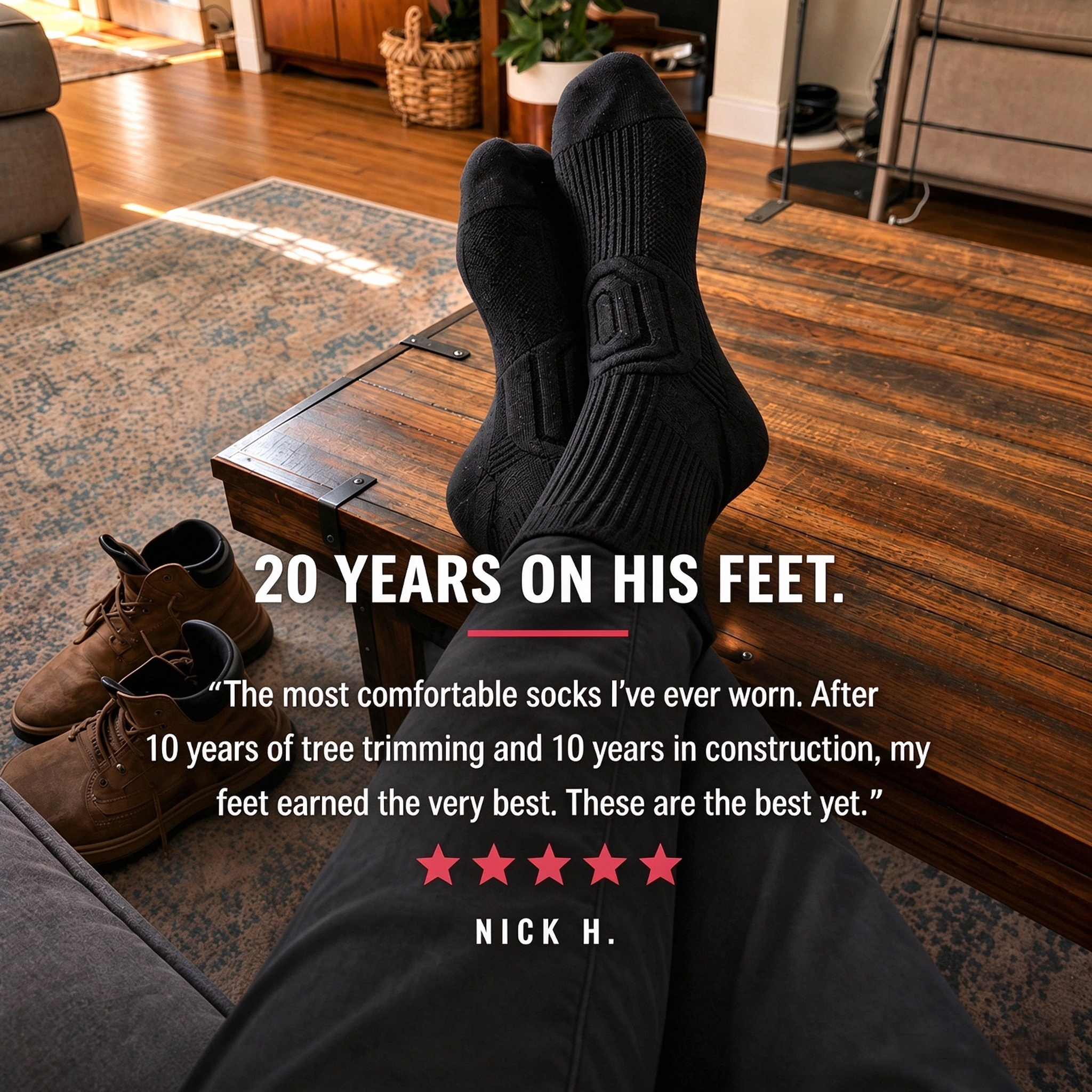 Pain Relief Work Socks
