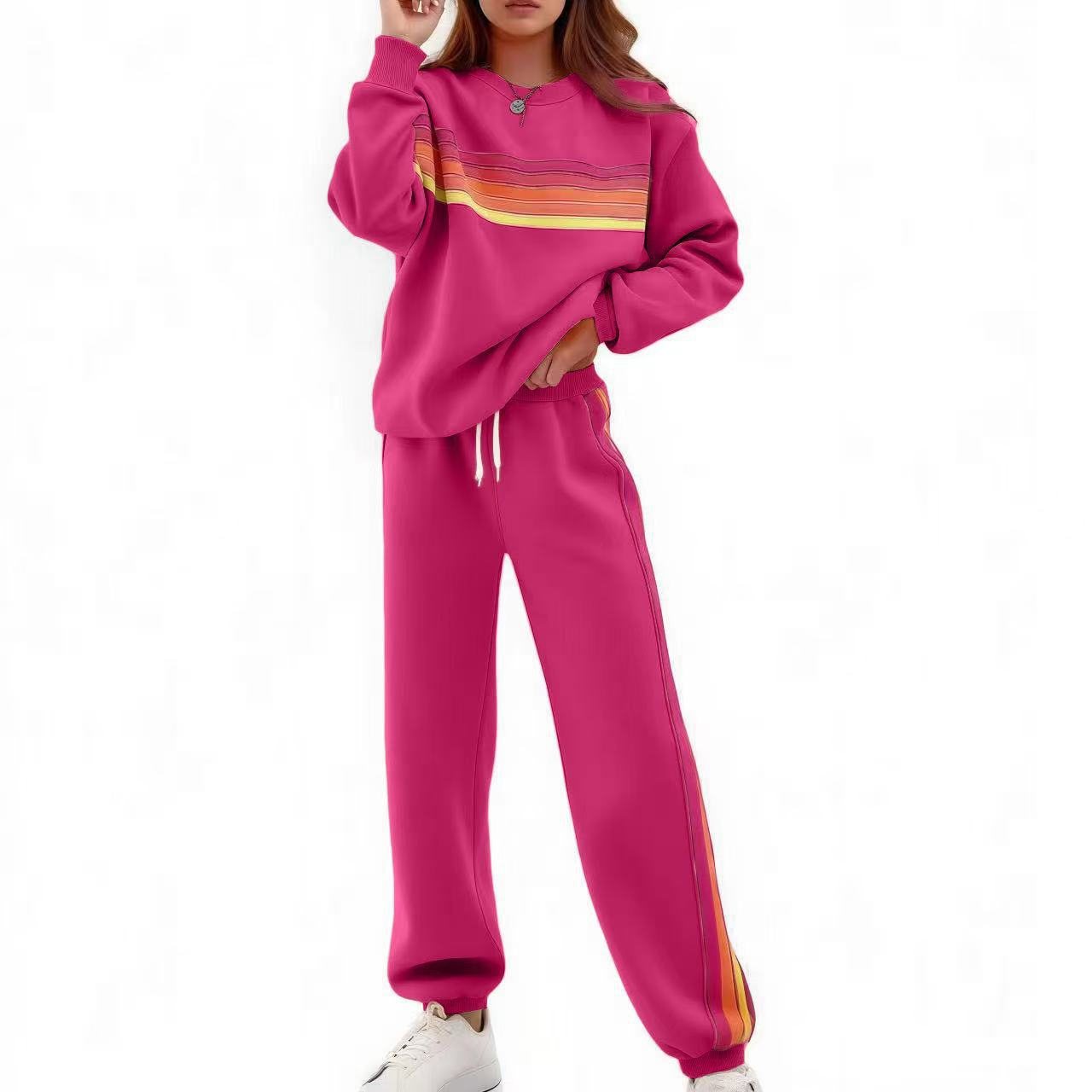 Women's Casual Sweatshirt & Sweatpants 2-Piece Set