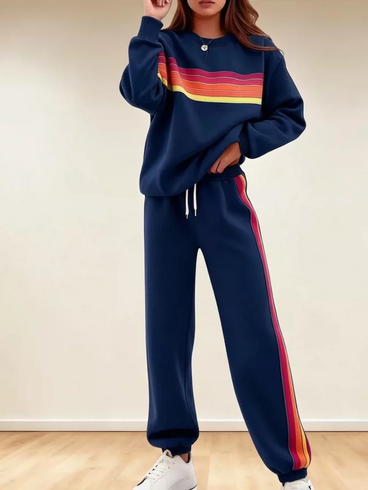Women's Casual Sweatshirt & Sweatpants 2-Piece Set