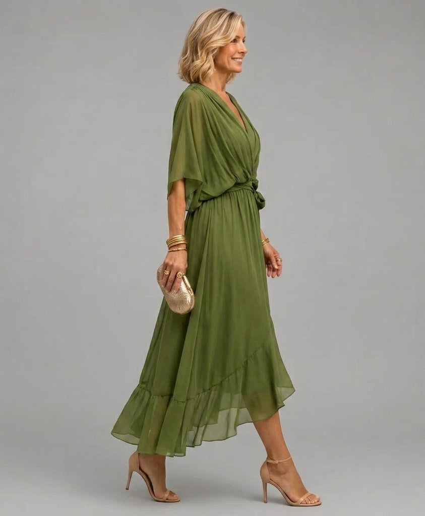  V-neck dress