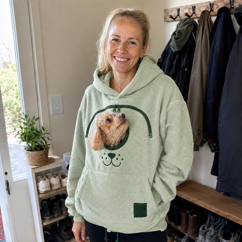 ⏳🔥LIMITED TIME 50% OFF!🐕 Cozy Fleece Pet BondingPouch Hoodie