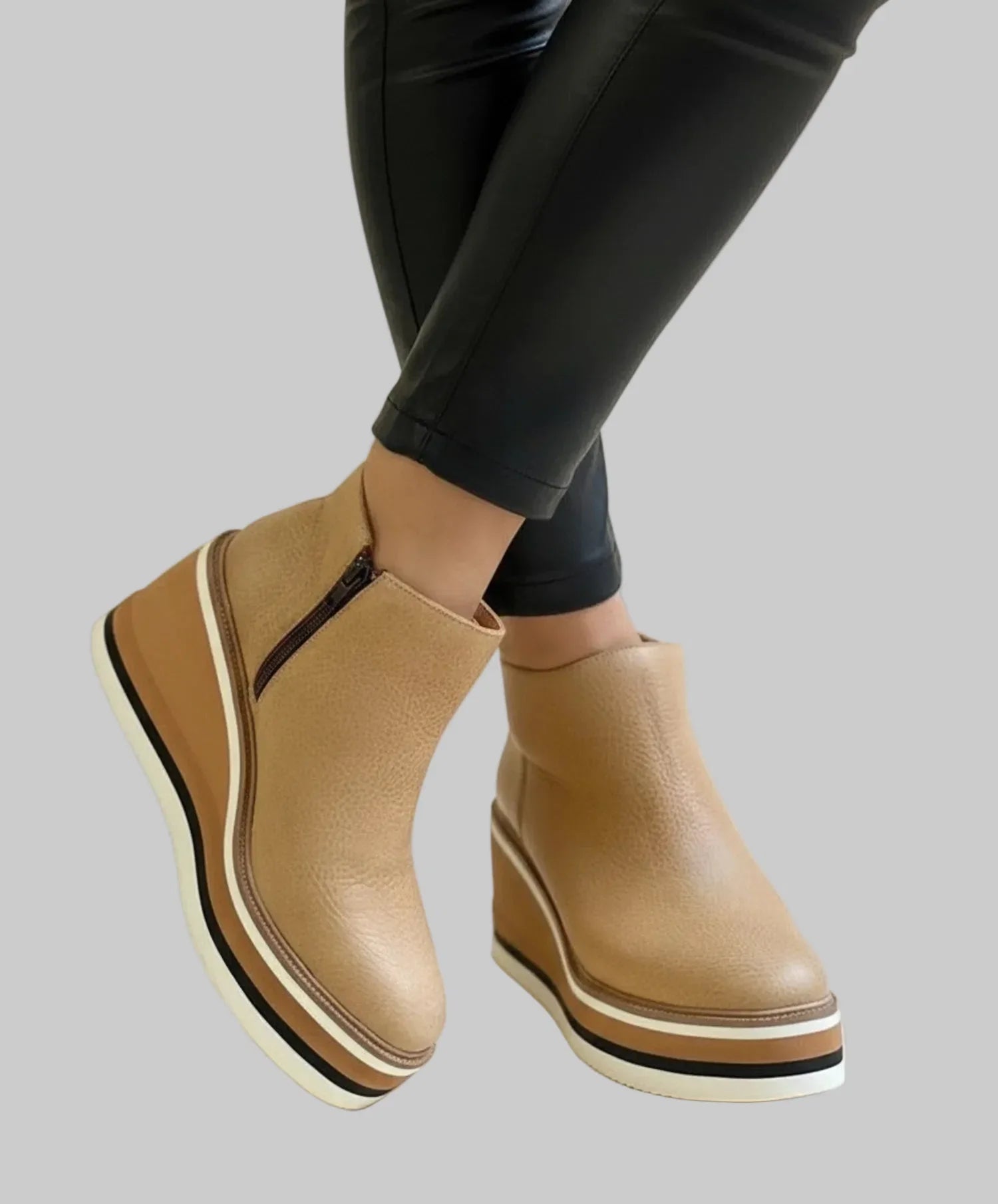 Chunky Wedge Booties