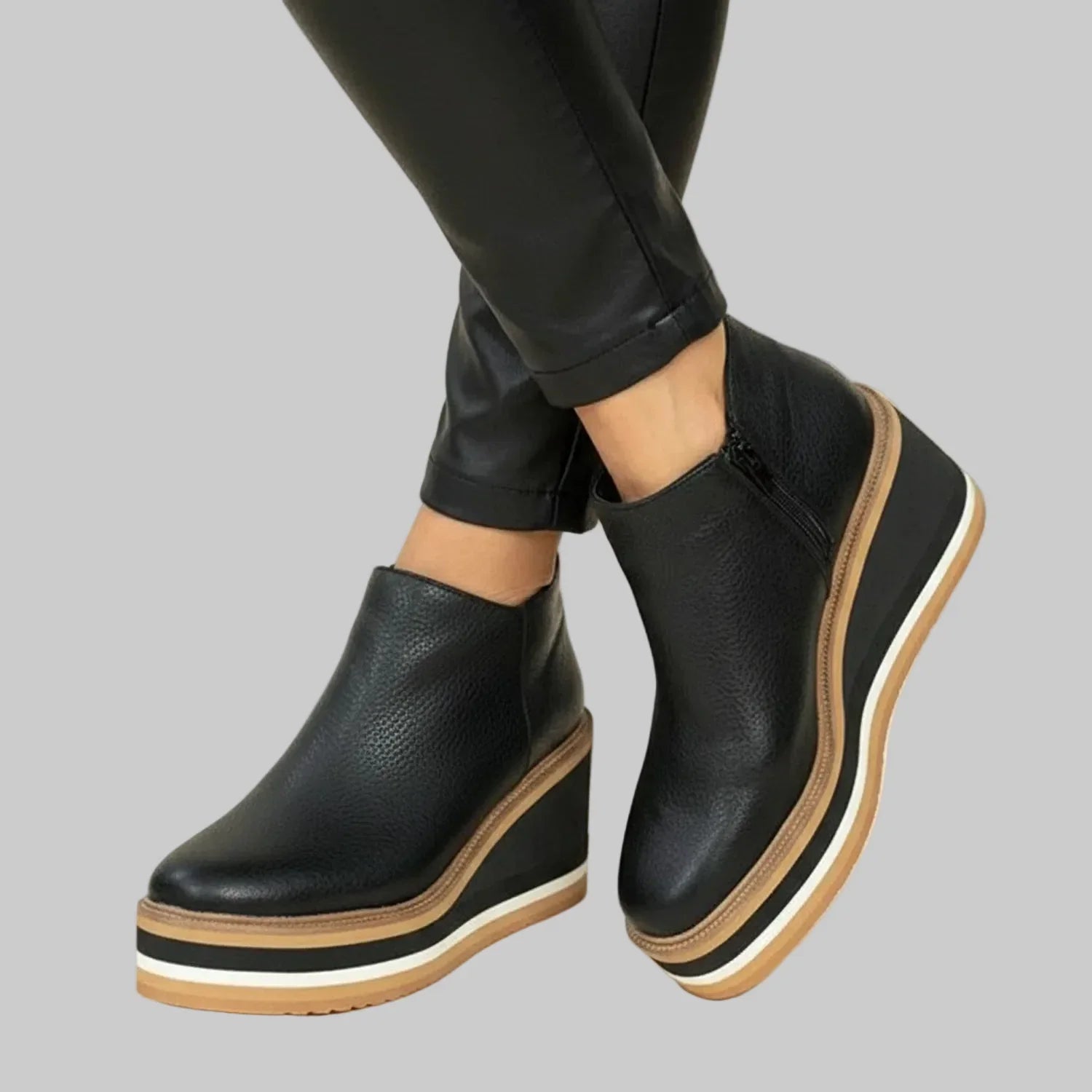 Chunky Wedge Booties