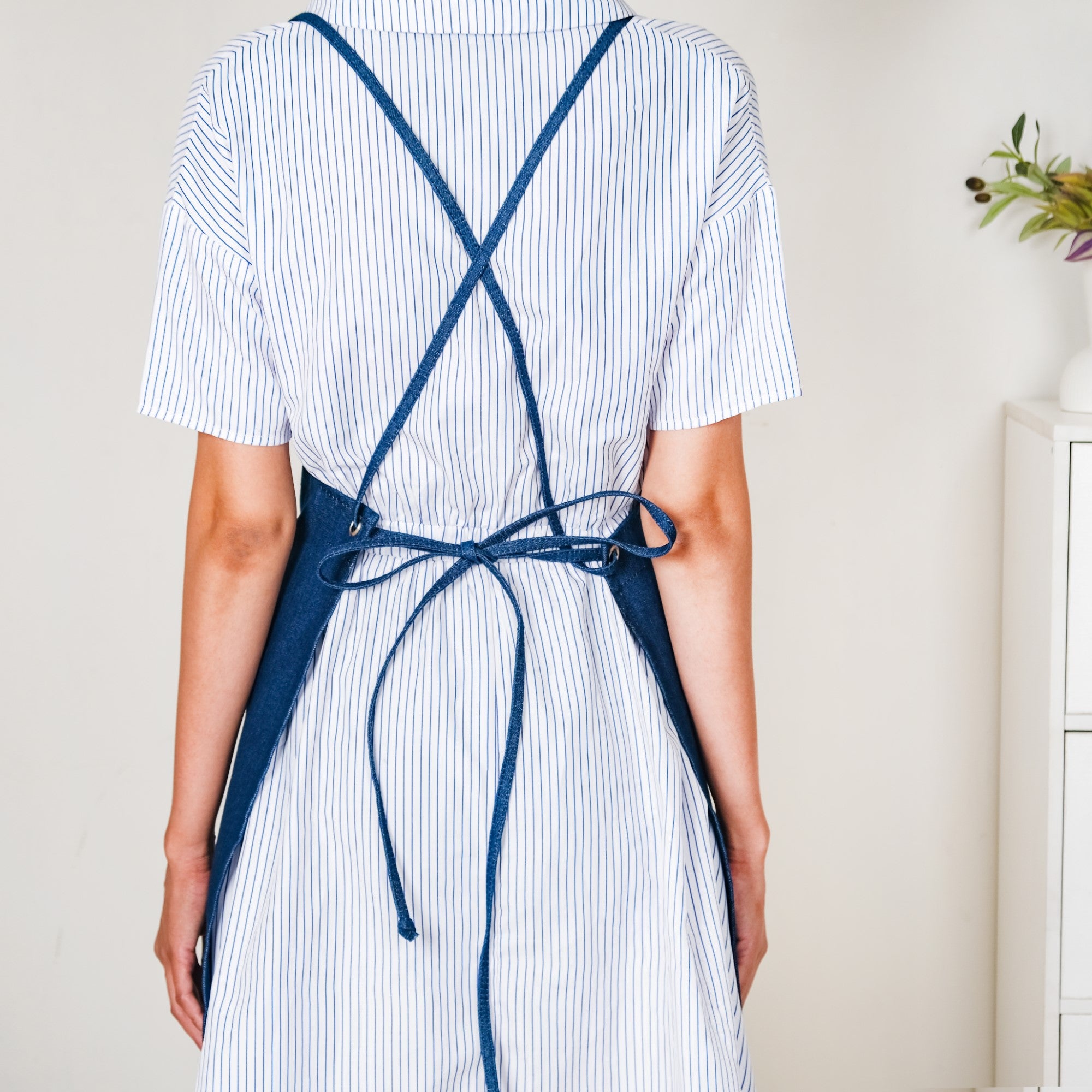 Denim Apron for Men Tan Brown