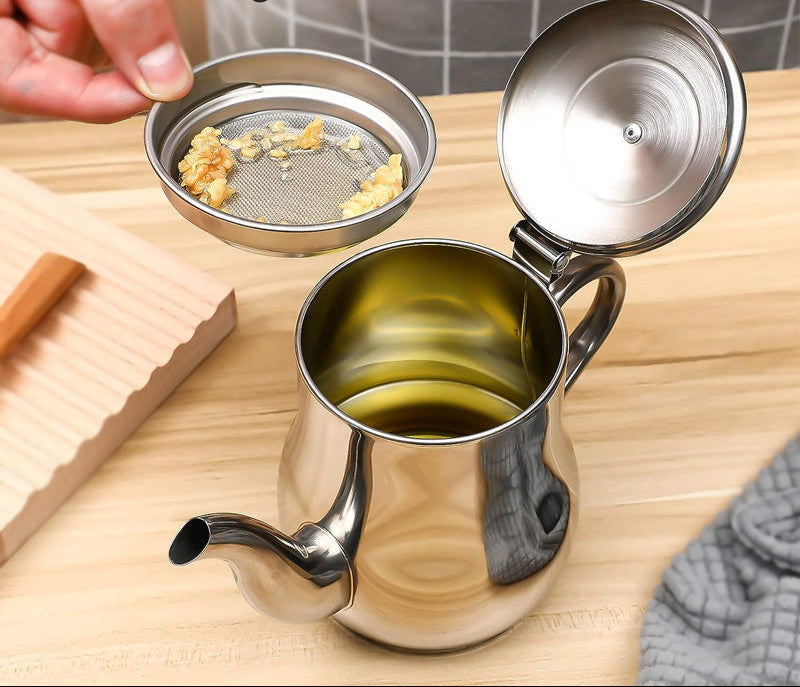Fryer Oil Filter Jug Stainless Steel